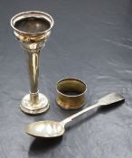A Victorian silver fiddle pattern spoon, having 'BAP' initials to terminal, marks for Exeter 1862,
