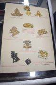 Military cap and beret badges, buttons and titles collection, mostly King's Crown period including