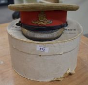 WW1 period Royal Artillery Officer's hat in original A.J. White of London box named to COLONEL E.