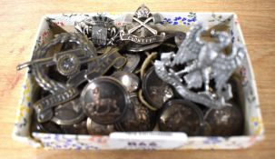 1st (Hazara) Pioneers King's Crown military cap badge with pin and catch fastening, a Stonyhurst