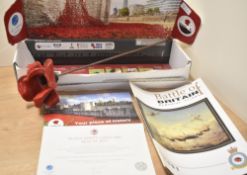 Remembrance Ceramic Poppy by renowned artist Paul Cummins MBE from Chesterfield, Derbyshire and