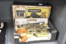 A Stanley combination plane with manual