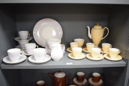 A Wedgwood bone china tea service, painted number '4099' to base, sold together with another