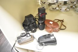 A mini Twin AF camera, sold together with an Olympus Trip 35 and a Petri GX-1 ect