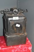 A 20th century railway oil lamp, h26cm