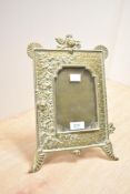 A brass picture frame, h30cm