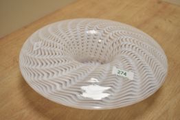 Studio glass designed by William Butler for James Powell and Sons for Whitefriars, w28cm