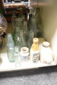 A quantity of vintage bottles, to include a Silloth Mineral Water glass bottle, an Old Fashioned