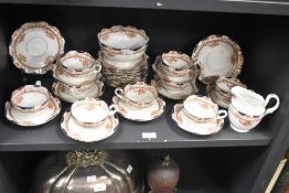 A Sutherland china ware part tea service decorated in the 'Imari' pattern, (32)