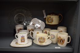 A quantity of Royal-Doulton Coronation cups and saucers ect