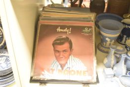 A quantity of mixed vinyl albums, to include Pat Boone, Acker Bilk and Hot Chocolate, (40)