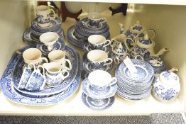 A Churchill blue and white ceramic dinner service, to include cups and saucers ect