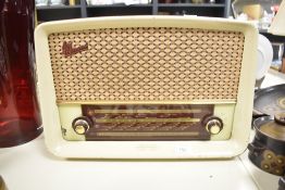 A vintage Marconiphone radio, w40cm x h30cm