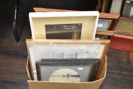 Local interest: After Christopher (British) Market Cross, Ulverston, print, signed bottom right,