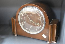 An early 20th century Smiths Enfield mantel clock, h23cm