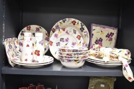 A Emma Bridgewater part dinner service, to include plates and bowls ect