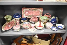 A quantity of Maling ceramic ware, to include dishes, trinkets and plates ect