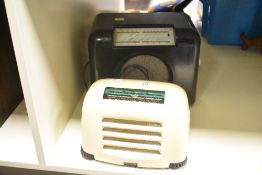 Two vintage radios, largest w30cm