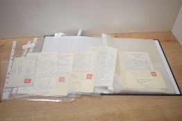 Manuscript. Alfred Wainwright. A collection of letters/correspondence from Wainwright to a Miss Ruth
