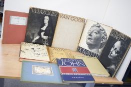 Art. A selection of large format artist monographs. Includes: Van Gogh; Da Vinci; Henry Moore;