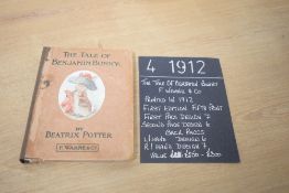 Children's. Potter, Beatrix - The Tale of Benjamin Bunny. London: Frederick Warne and Co. Early