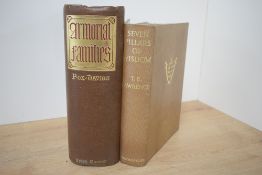 Miscellaneous. Two titles. Lawrence, T. E. - Seven Pillars of Wisdom: a triumph. London: Jonathan