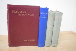 Napoleon and Eighteenth Century France. Three titles. Loyd, Lady Mary - New Letters of napoleon I:
