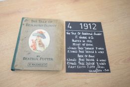 Children's. Potter, Beatrix - The Tale of Benjamin Bunny. London: Frederick Warne and Co. Early