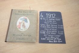 Children's. Potter, Beatrix - The Tale of Benjamin Bunny. London: Frederick Warne and Co. Early