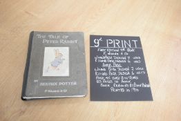 Children's. Potter, Beatrix - The Tale of Peter Rabbit. London: Frederick Warne and Co. First