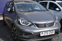 A Honda Jazz Crosstar EX I-MMD CVT Hybrid Electric 1.5l car. PJ72ZVD with V5 and one key present.