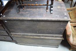 Two Victorian pine bedding boxes