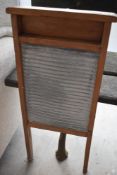 A vintage washboard