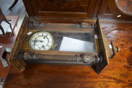 A late 19th or early 20th Century Vienna style wall clock