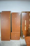 A 1980's grained wood effect wardrobe (now dismantled)