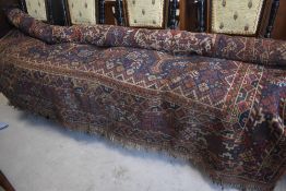 A room sized Persian carpet square, width approx. 205cm