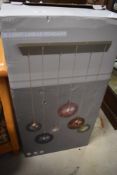 A modern light linear pendant set by Next (Freya), boxed (RRP £220)