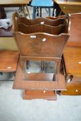 A modern glass topped occasional coffee table of square outline, 51cm x 52cm sold along with a