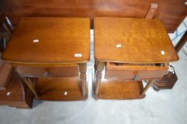 A pair of Exigence bedside cabinets 63cm x 47cm sold together with a matching double headboard