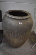 A large Asian style planter pot, height approx. 75cm