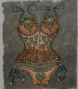 Nicky Belton (British Contemporary) Limited edition print 'Slinky Secrets I' featuring one of