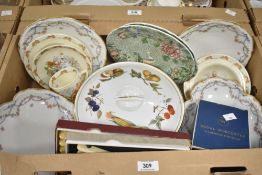 Four pieces of Royal Doulton bone china 'Bunnykins' dinner service sold together with a pair of