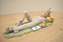 A Border Fine Arts limited edition figure 'Clown Resting' modelled by Ben Black with signature to