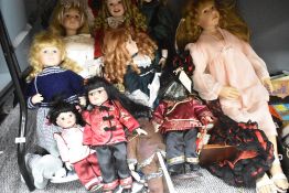 A quantity of Leonardo porcelain dolls, to include Ming Lee and Hai Ling ect