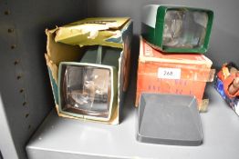 Two slide viewers, one Boots Elite Viewer, one Paterson Majorview 35 Viewer. Both accept 35mm