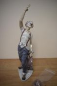 A Lladro clown figure, h42