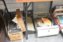 A vintage Bush record player etc.