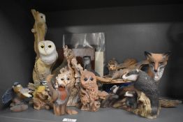 A selection of Walk in the Country limited edition animal studies including 'Cunning' number 893/