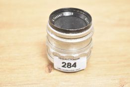 A Carl Zeiss Jena Tessar 50mm f2.8.