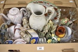 A Tuscan bone china 'April Beauty' part coffee set sold together with a French 'Haviland'